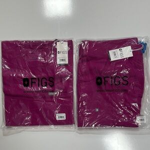 Figs Raspberry L scrubs